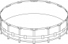 Каркас бассейна Intex Ultra Frame 488x122см
